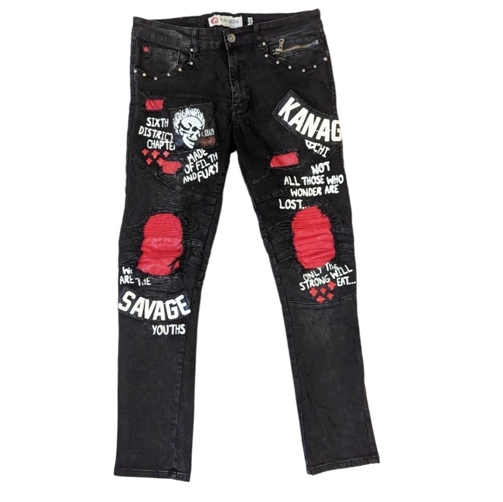 IRO-OCHI Kanazawa savage black jeans size 32